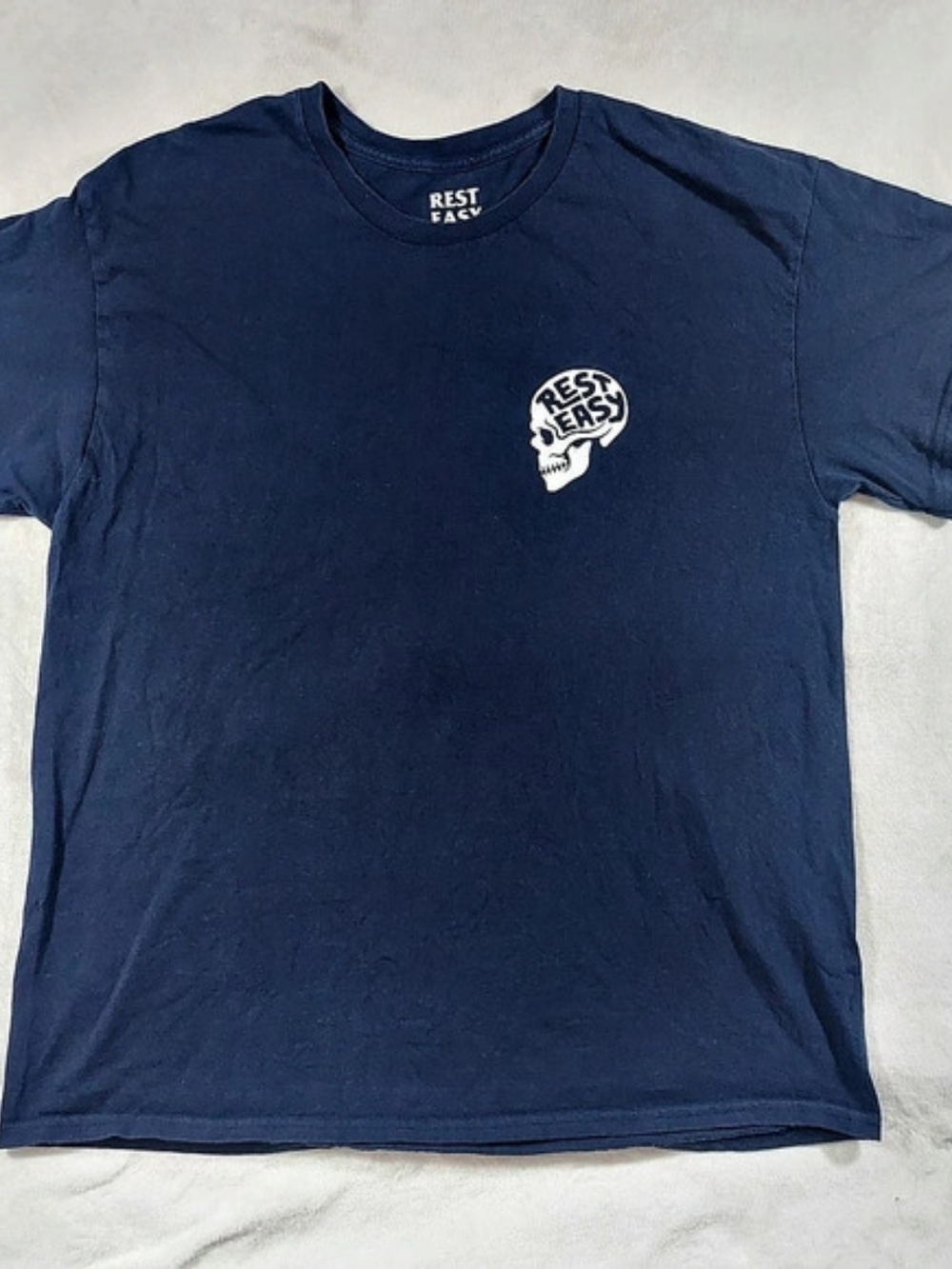 Rest Easy Graphic Short Sleeve Tee Blue XL